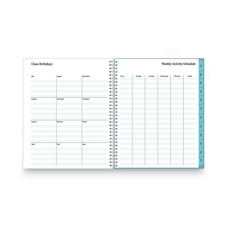 Teacher Dots CYO Cover Weekly/Monthly Lesson Planner, 2024 to 2025, Nine Classes, Multicolor Cover, (144) 11 x 8.5 Pages (BLS100330) Each