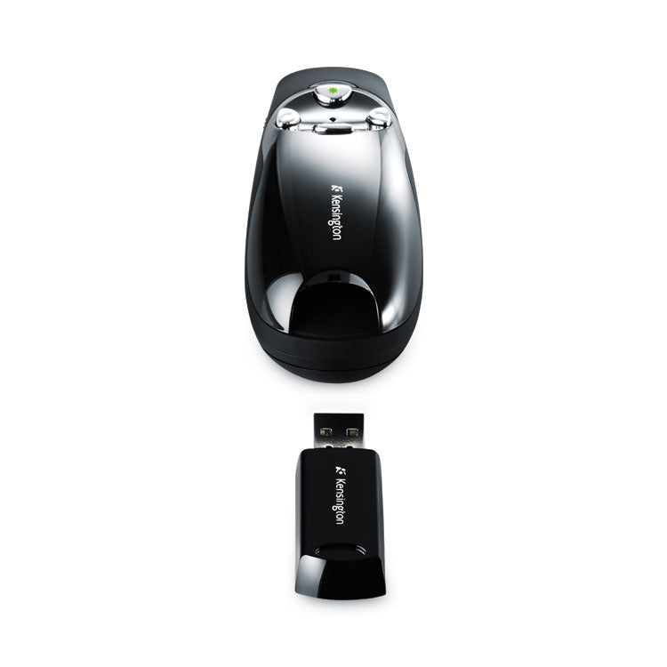 Kensington® Wireless Presenter Pro with Green Laser, Class 2, 150 ft Range, Black (KMW72353) Each