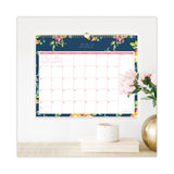 Day Designer Peyton Academic Wall Calendar, Floral Artwork, 15 x 12, White/Navy Sheets, 12-Month (July to June): 2024 to 2025 (BLS107934) Each