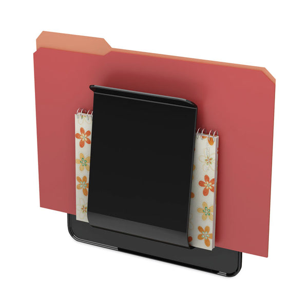 deflecto® Stand Tall Wall File, Legal/Letter/Oversized Size, 9.25" x 10.63", Black (DEF65504H) Each