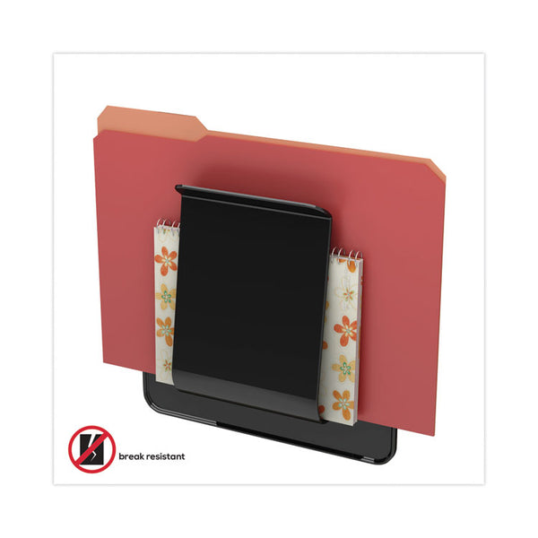 deflecto® Stand Tall Wall File, Legal/Letter/Oversized Size, 9.25" x 10.63", Black (DEF65504H) Each