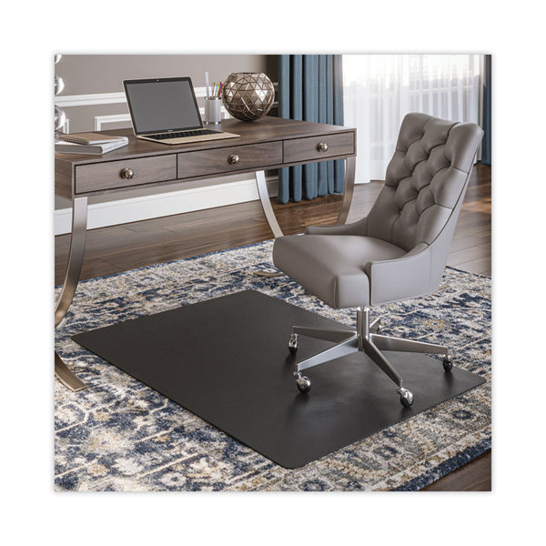 deflecto® SuperMat Frequent Use Chair Mat for Medium Pile Carpet, 45 x 53, Rectangular, Black (DEFCM14242BLK)
