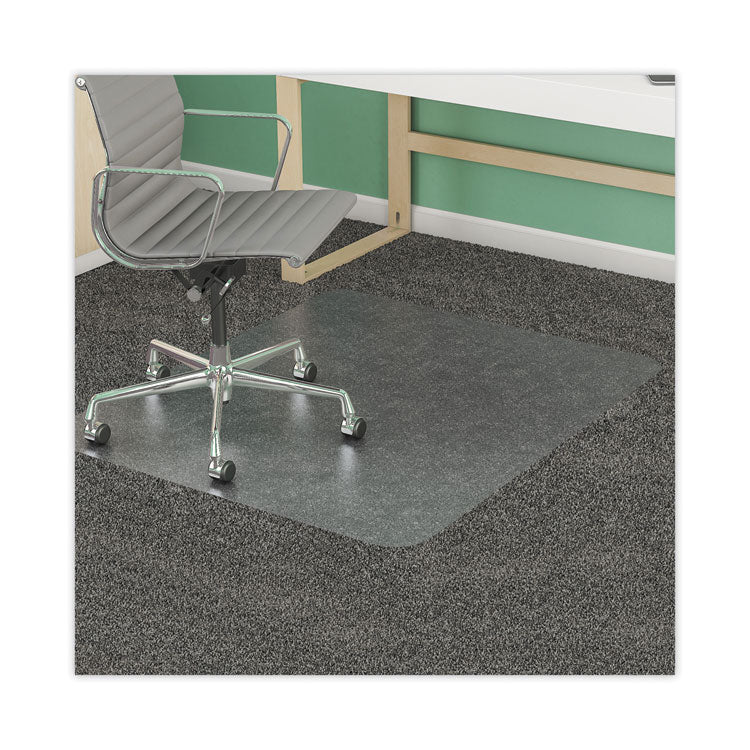 deflecto® SuperMat Frequent Use Chair Mat, Med Pile Carpet, Roll, 45 x 53, Rectangular, Clear (DEFCM14242COM) Each