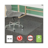 deflecto® SuperMat Frequent Use Chair Mat, Med Pile Carpet, Roll, 45 x 53, Rectangular, Clear (DEFCM14242COM) Each