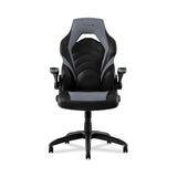 Vortex Bonded Leather Gaming Chair, Supports Up to 301 lbs, 17.9" to 21.6" Seat Height, Gray/Black Back, Black Base (EEM58224CC) Each