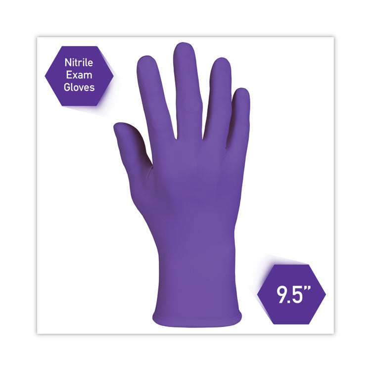 Kimtech™ PURPLE NITRILE Exam Gloves, 242 mm Length, X-Large, Purple, 90/Box (KCC55084)