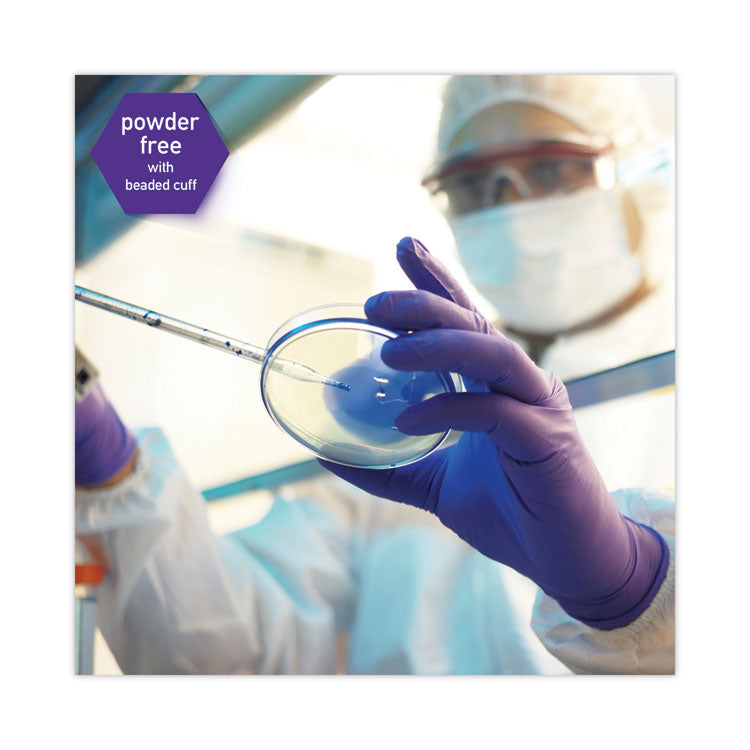 Kimtech™ PURPLE NITRILE Exam Gloves, 242 mm Length, Large, Purple, 100/Box (KCC55083) Box of 100