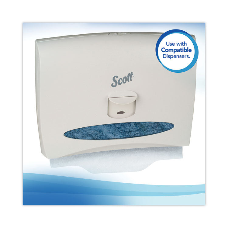 Scott® Personal Seats Sanitary Toilet Seat Covers, 15 x 18, White, 125/Pack, 24 Packs/Carton (KCC07410CT) 24 Packs of 125