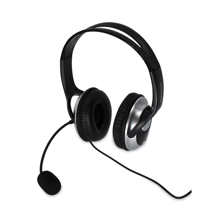 Spracht ZuM Binaural Over The Head Headset, Black/Silver (SPTZUMWDUSB2) Each