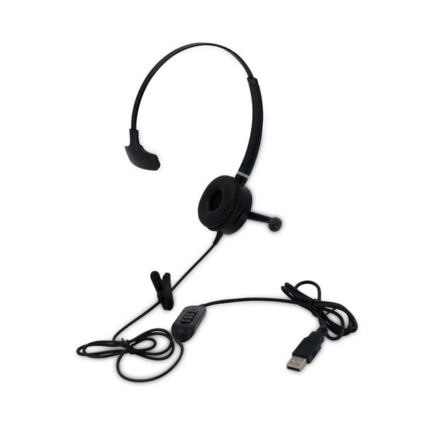 Spracht HS-WD-USB-1 Monaural Over The Head Headset, Black (SPTHSWDUSB1) Each