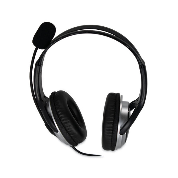 Spracht ZuM Binaural Over The Head Headset, Black/Silver (SPTZUMWDUSB2) Each