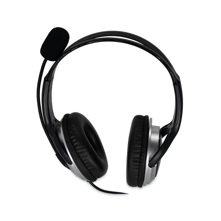 Spracht ZuM Binaural Over The Head Headset, Black/Silver (SPTZUMWDUSB2) Each
