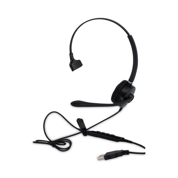 Spracht HS-WD-USB-1 Monaural Over The Head Headset, Black (SPTHSWDUSB1) Each