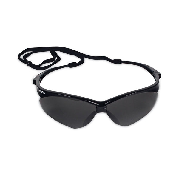 KleenGuard™ V30 Nemesis Safety Glasses, Black Frame, Smoke Anti-Fog Lens (KCC22475)