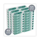 Kleenex® Naturals Facial Tissue for Business, Flat Box, 2-Ply, White, 125 Sheets/Box, 48 Boxes/Carton (KCC21601) Case of 48