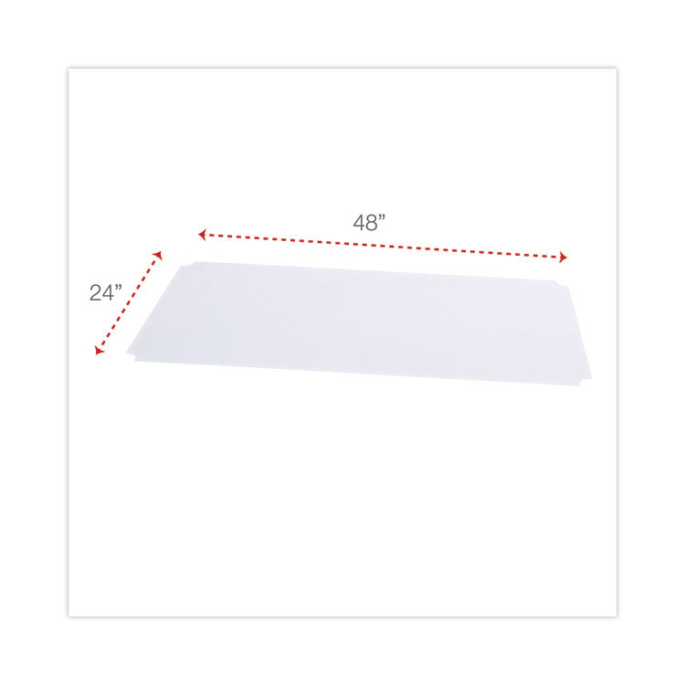 Alera® Shelf Liners For Wire Shelving, Clear Plastic, 48w x 24d, 4/Pack (ALESW59SL4824) Pack of 4