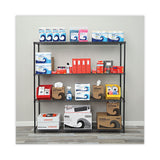 Alera® BA Plus Wire Shelving Kit, Four-Shelf, 72w x 18d x 72h, Black Anthracite Plus (ALESW207218BA) Each