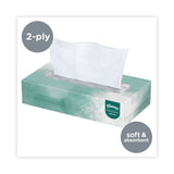 Kleenex® Naturals Facial Tissue for Business, Flat Box, 2-Ply, White, 125 Sheets/Box, 48 Boxes/Carton (KCC21601) Case of 48