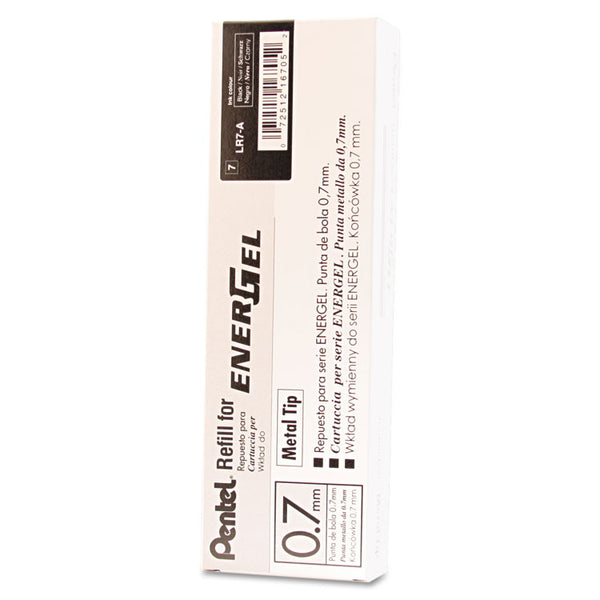 Pentel® Refill for Pentel EnerGel Retractable Liquid Gel Pens, Medium Conical Tip, Black Ink (PENLR7A) Each