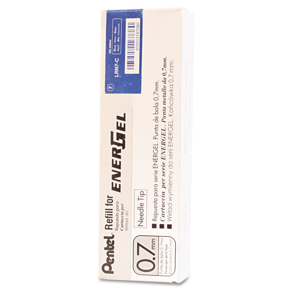 Pentel® Refill for Pentel EnerGel Retractable Liquid Gel Pens, Medium Needle Tip, Blue Ink (PENLRN7C) Each