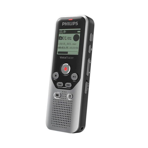 Philips® Voice Tracer DVT1250 Audio Recorder, 8 GB, Black/Silver (PSPDVT1250) Each