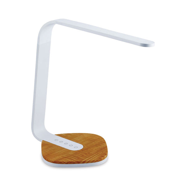 BLACK+DECKER LED Desk Lamp, White/Wood (BOSVLED1818BD) Each