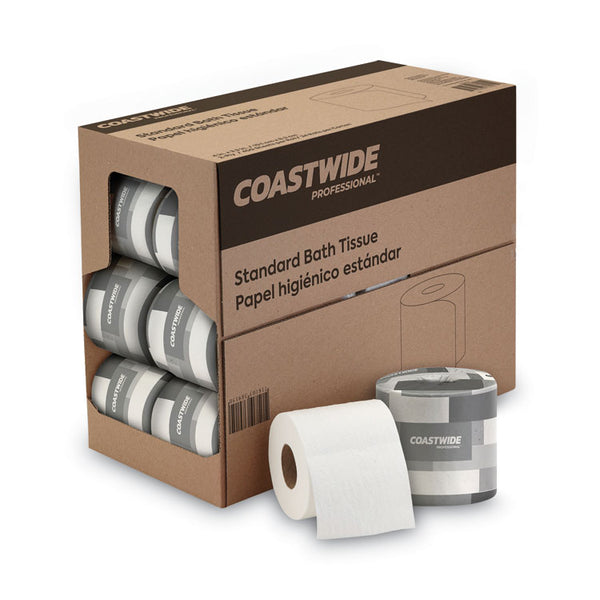 Coastwide Professional™ 2-Ply Standard Toilet Paper, Septic Safe, White, 400 Sheets/Roll, 24 Rolls/Carton (CWZ59750CC)