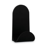 Duck® EasyMounts Medium J-Hook, Medium, Matte Black, 15 lb Capacity, 1 Hook (DUC287390) Each