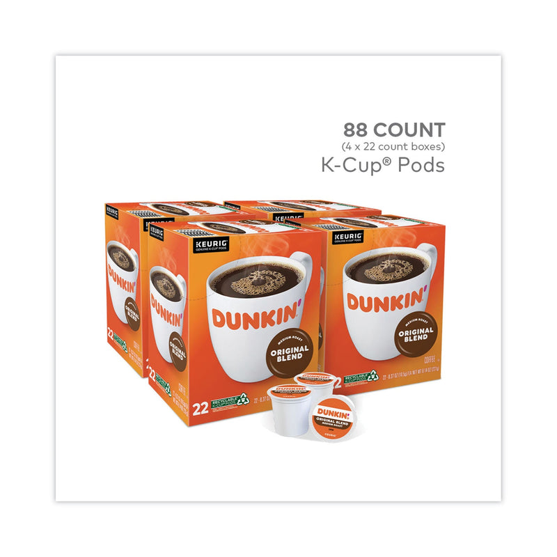 Dunkin Donuts® K-Cup Pods, Original Blend, 88/Carton (GMT400845) Case of 88