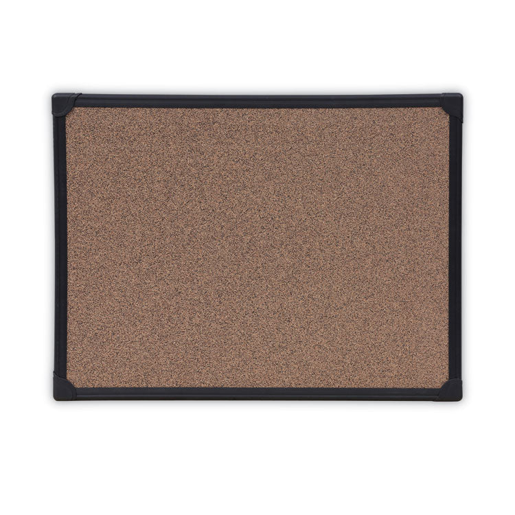Universal® Tech Cork Board, 24 x 18, Brown Surface, Black Aluminum Frame (UNV43021) Each