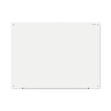 Universal® Frameless Glass Marker Board, 48 x 36, White Surface (UNV43233)