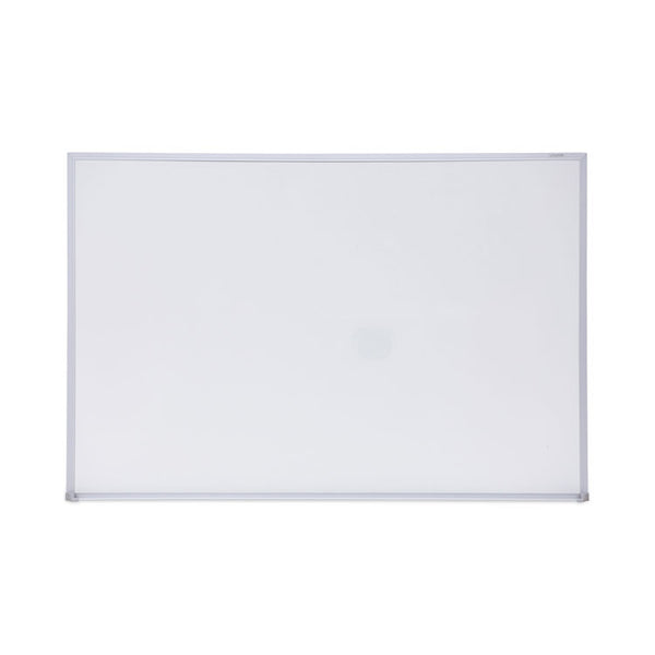 Universal® Melamine Dry Erase Board with Aluminum Frame, 36 x 24, White Surface, Anodized Aluminum Frame (UNV43623)