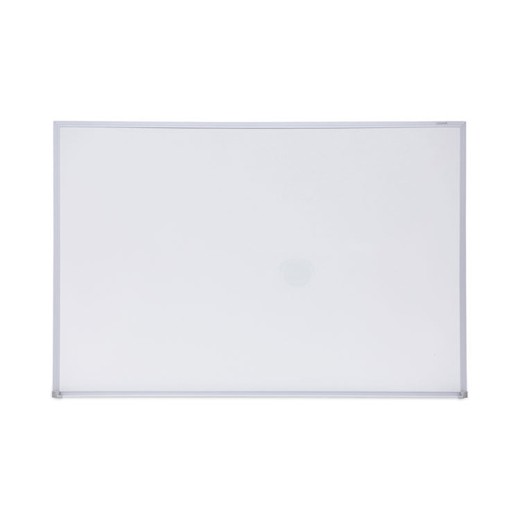 Universal® Melamine Dry Erase Board with Aluminum Frame, 36 x 24, White Surface, Anodized Aluminum Frame (UNV43623) Each
