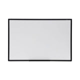 Universal® Design Series Deluxe Dry Erase Board, 36 x 24, White Surface, Black Anodized Aluminum Frame (UNV43628)