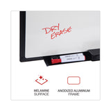 Universal® Design Series Deluxe Dry Erase Board, 48 x 36, White Surface, Black Anodized Aluminum Frame (UNV43629)