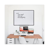 Universal® Design Series Deluxe Dry Erase Board, 48 x 36, White Surface, Black Anodized Aluminum Frame (UNV43629)