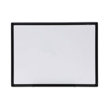 Universal® Design Series Deluxe Dry Erase Board, 24 x 18, White Surface, Black Anodized Aluminum Frame (UNV43630)