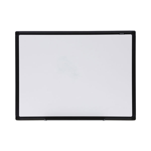 Universal® Design Series Deluxe Dry Erase Board, 24 x 18, White Surface, Black Anodized Aluminum Frame (UNV43630)