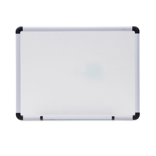 Universal® Modern Melamine Dry Erase Board with Aluminum Frame, 24 x 18, White Surface (UNV43722)