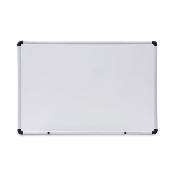 Universal® Modern Melamine Dry Erase Board with Aluminum Frame, 36 x 24, White Surface (UNV43723)