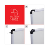 Universal® Modern Melamine Dry Erase Board with Aluminum Frame, 36 x 24, White Surface (UNV43723) Each
