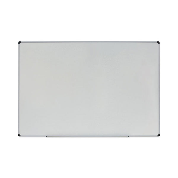 Universal® Modern Melamine Dry Erase Board with Aluminum Frame, 72 x 48, White Surface (UNV43725)