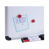 Universal® Magnetic Steel Dry Erase Marker Board, 24 x 18, White Surface, Aluminum/Plastic Frame (UNV43732)