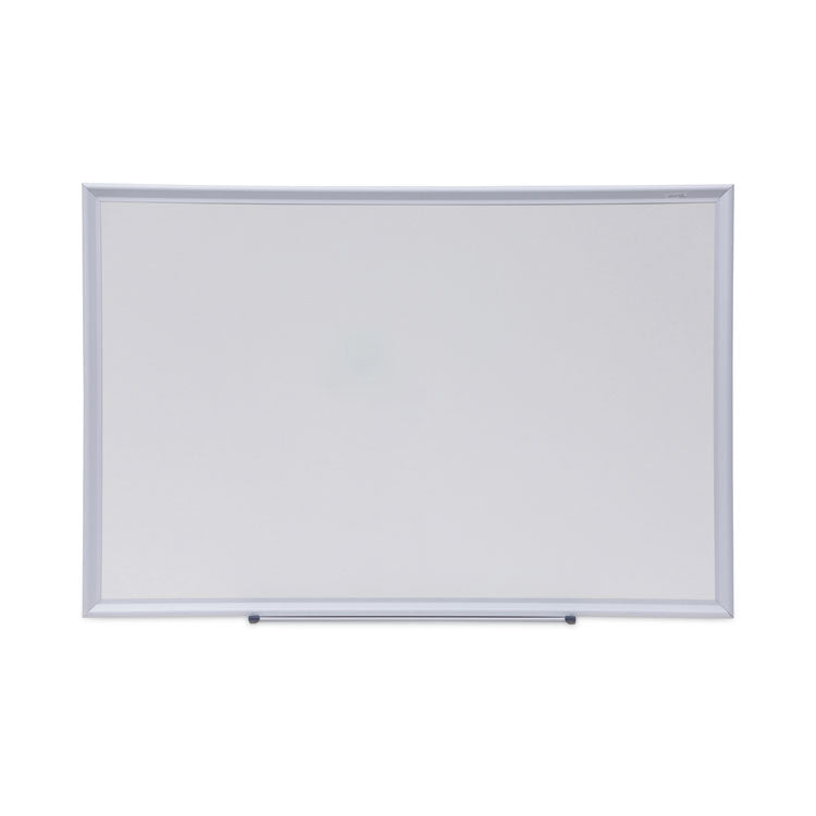 Universal® Deluxe Melamine Dry Erase Board, 36 x 24, Melamine White Surface, Silver Aluminum Frame (UNV44624) Each