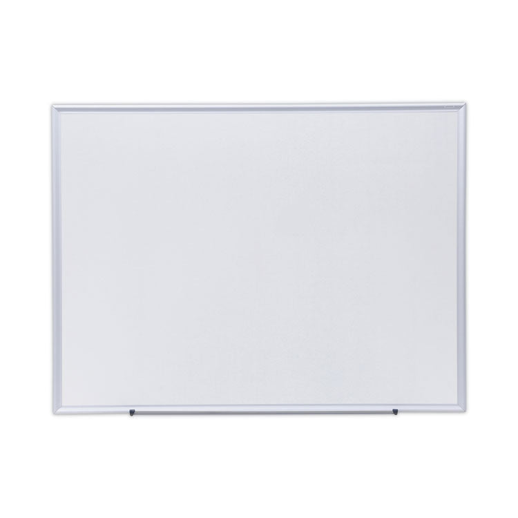 Universal® Deluxe Melamine Dry Erase Board, 48 x 36, Melamine White Surface, Silver Aluminum Frame (UNV44636) Each