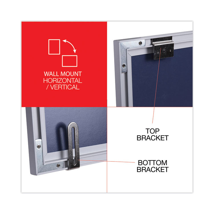 Universal® Deluxe Melamine Dry Erase Board, 48 x 36, Melamine White Surface, Silver Aluminum Frame (UNV44636) Each