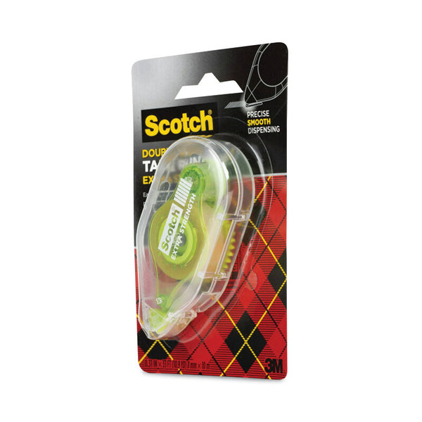 Scotch® Extra-Strength Tape Runner, 0.31" x 33 ft, Dries Clear (MMM6055ES)