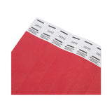 Advantus Crowd Management Wristbands, Sequentially Numbered, 9.75" x 0.75", Red, 500/Pack (AVT75510) Pack of 500