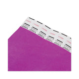 Advantus Crowd Management Wristbands, Sequentially Numbered, 9.75" x 0.75", Purple, 100/Pack (AVT75440) Pack of 100