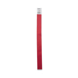 Advantus Crowd Management Wristbands, Sequentially Numbered, 9.75" x 0.75", Red, 500/Pack (AVT75510) Pack of 500